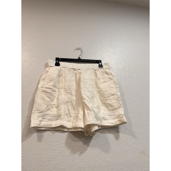 MADEWELL Women's Ivory  Lightspun Easy Pull-On Short Medium NA187 - Picture 1 of 7